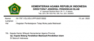 SE kegiatan pembelajaran madrasah 22-23