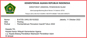 SE Pencairan Insentif 2022